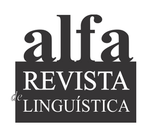 Logomarca do periódico: Alfa: Revista de Linguística (São José do Rio Preto)