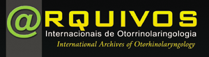 Logomarca do periódico: Arquivos Internacionais de Otorrinolaringologia