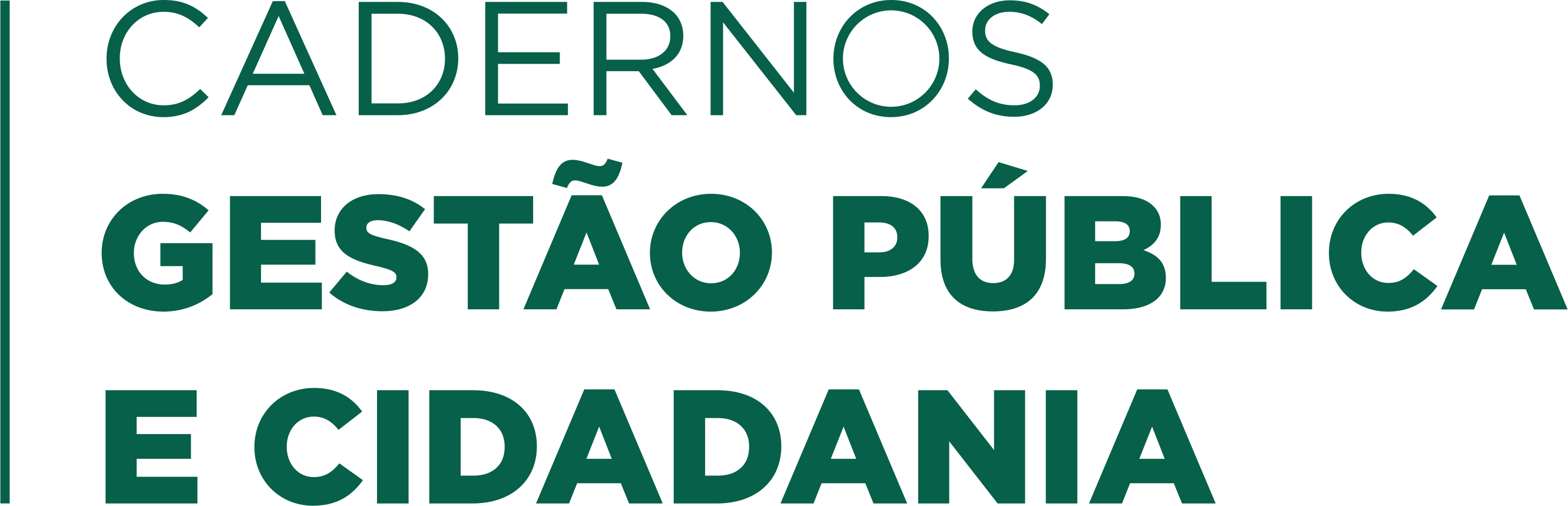 Logomarca do periódico: Cadernos Gestão Pública e Cidadania