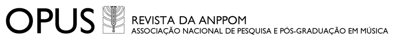 Logomarca do periódico: Opus (Associação Nacional de Pesquisa e Pós-Graduação em Música)