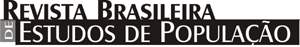 Logomarca do periódico: Revista Brasileira de Estudos de População