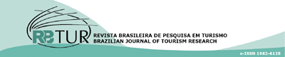 Logomarca do periódico: Revista Brasileira de Pesquisa em Turismo